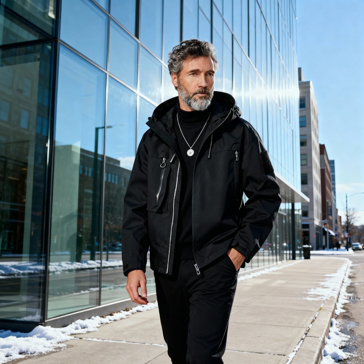 Alessio | Giacca Invernale Impermeabile Strutturata con Cappuccio